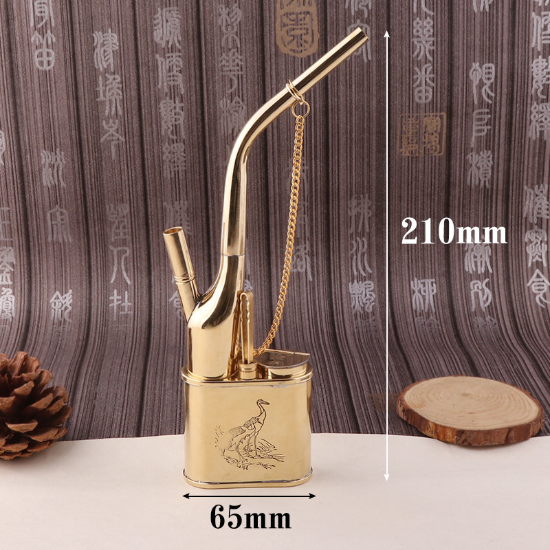 Ūdens pīpe Forten, vara korpuss, dubultās izmantošanas, jaunais ķīniešu stils (Zīmols: Forten • Materiāls: Vara • Stils: Jaunais ķīniešu stils • Funkcija: Dubultā izmantošana)