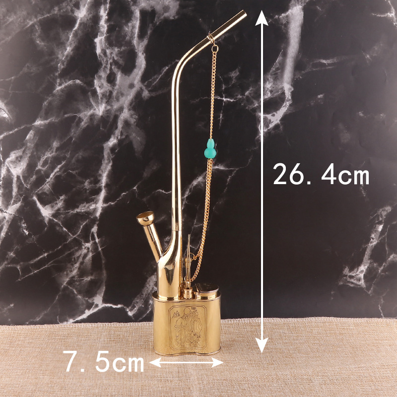 Ūdens pīpe Forten, vara korpuss, dubultās izmantošanas, jaunais ķīniešu stils (Zīmols: Forten • Materiāls: Vara • Stils: Jaunais ķīniešu stils • Funkcija: Dubultā izmantošana)
