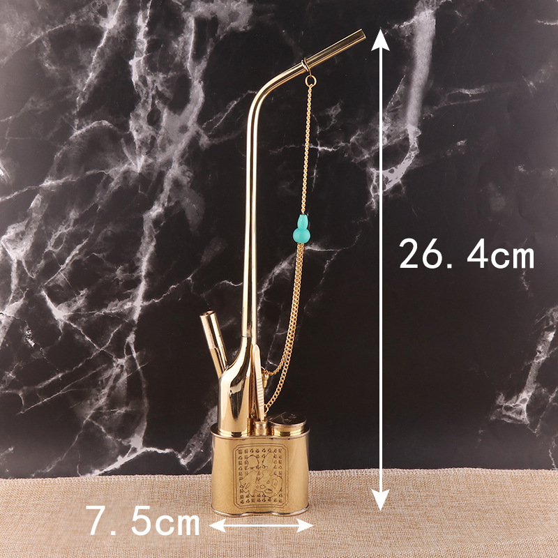 Ūdens pīpe Forten, vara korpuss, dubultās izmantošanas, jaunais ķīniešu stils (Zīmols: Forten • Materiāls: Vara • Stils: Jaunais ķīniešu stils • Funkcija: Dubultā izmantošana)
