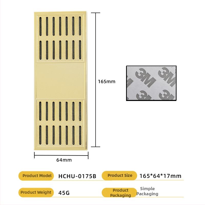 Увлажнител за пури — преносим правоъгълен кутия, неръждаема стомана + ABS, за пури и чай, HANNICOOK
