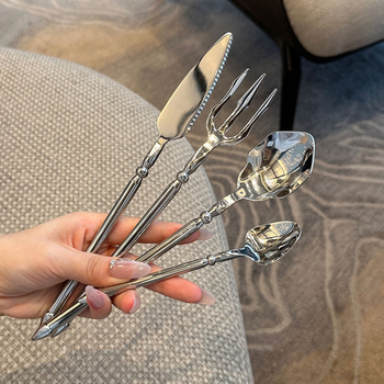 LEKEJA set pribora za jelo od 304 nehrđajućeg čelika s oglednim poliranjem, ručno izrađen