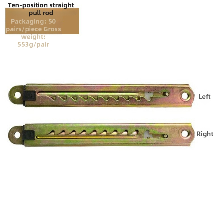 Teleszkópos magasságállító húzórúd orvosi ágyakhoz és rajztáblákhoz, vasból, sajtolással és elektroplattolással