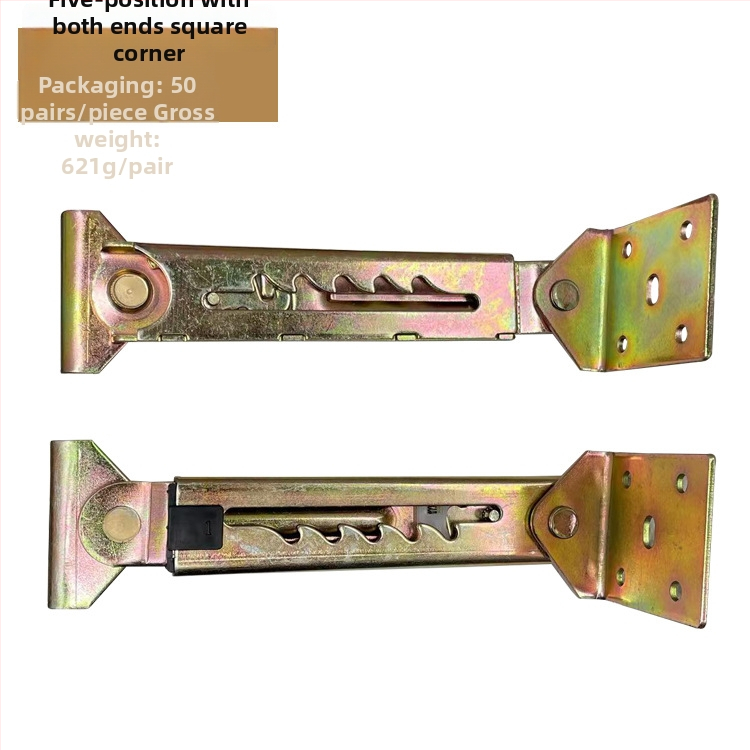 Teleszkópos magasságállító húzórúd orvosi ágyakhoz és rajztáblákhoz, vasból, sajtolással és elektroplattolással