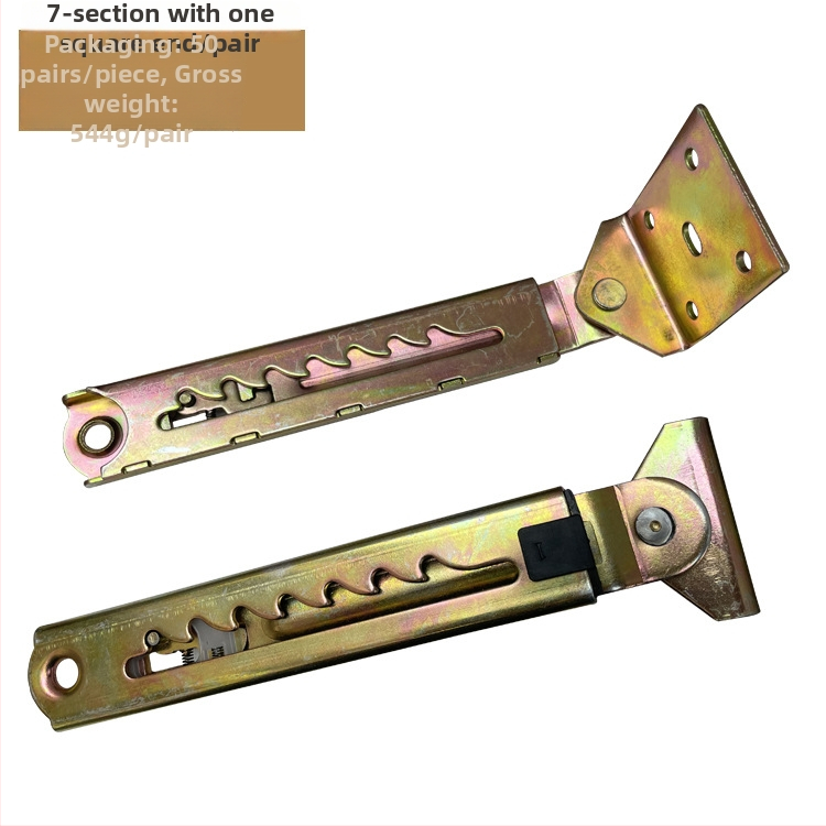 Teleszkópos magasságállító húzórúd orvosi ágyakhoz és rajztáblákhoz, vasból, sajtolással és elektroplattolással