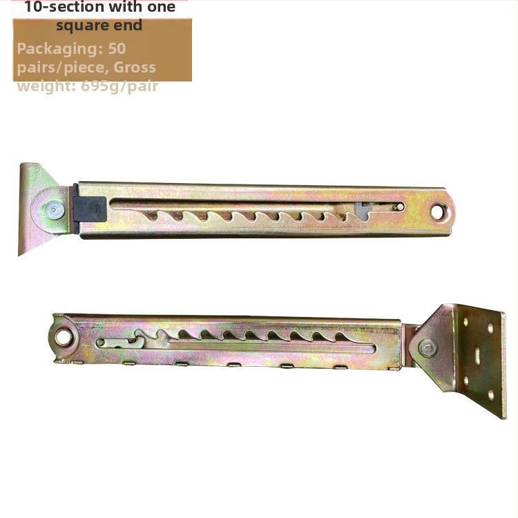 Teleszkópos magasságállító húzórúd orvosi ágyakhoz és rajztáblákhoz, vasból, sajtolással és elektroplattolással