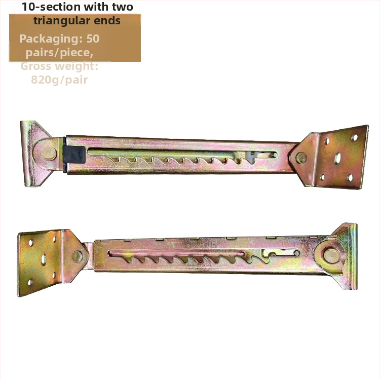 Teleszkópos magasságállító húzórúd orvosi ágyakhoz és rajztáblákhoz, vasból, sajtolással és elektroplattolással