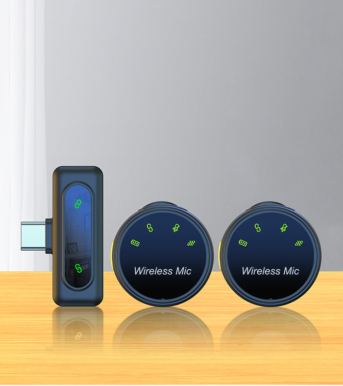 Lapel mikrofon za prijenos uživo, model J8, ugrađena baterija, frekvencijski raspon 20 Hz–20 kHz, SNR ≥75 dB, Bluetooth 5.2, ABS kućište