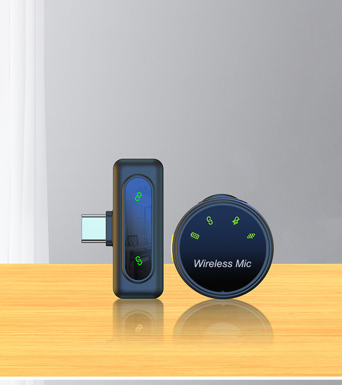 Lapel mikrofon za prijenos uživo, model J8, ugrađena baterija, frekvencijski raspon 20 Hz–20 kHz, SNR ≥75 dB, Bluetooth 5.2, ABS kućište