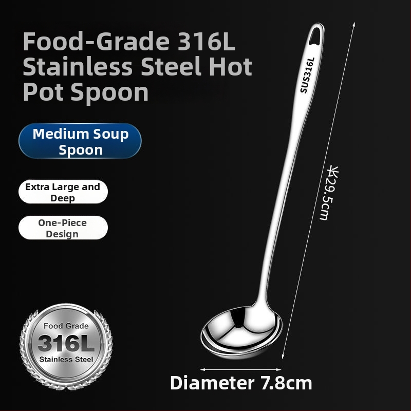 Pikkade kätega supilusikakomplekt roostevabast terasest 304/316, õli eraldus ja lekkimise vältimine, kõrge temperatuuritaluvus