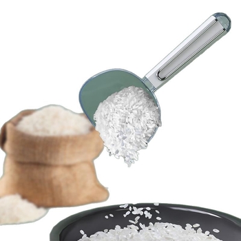 Linguriță pentru hrana animalelor, cu scară transparentă, multifuncțională – lingură și pahar din plastic