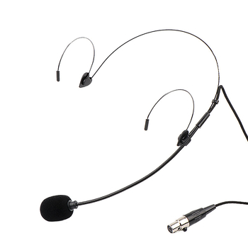 Жичен микрофон за глава с гарнитура, Junyin JY-529D; честотен диапазон 20 Hz–20 kHz; съотношение сигнал/шум ≥75 dB; дължина на кабела 1 m; номинална мощност 5 W