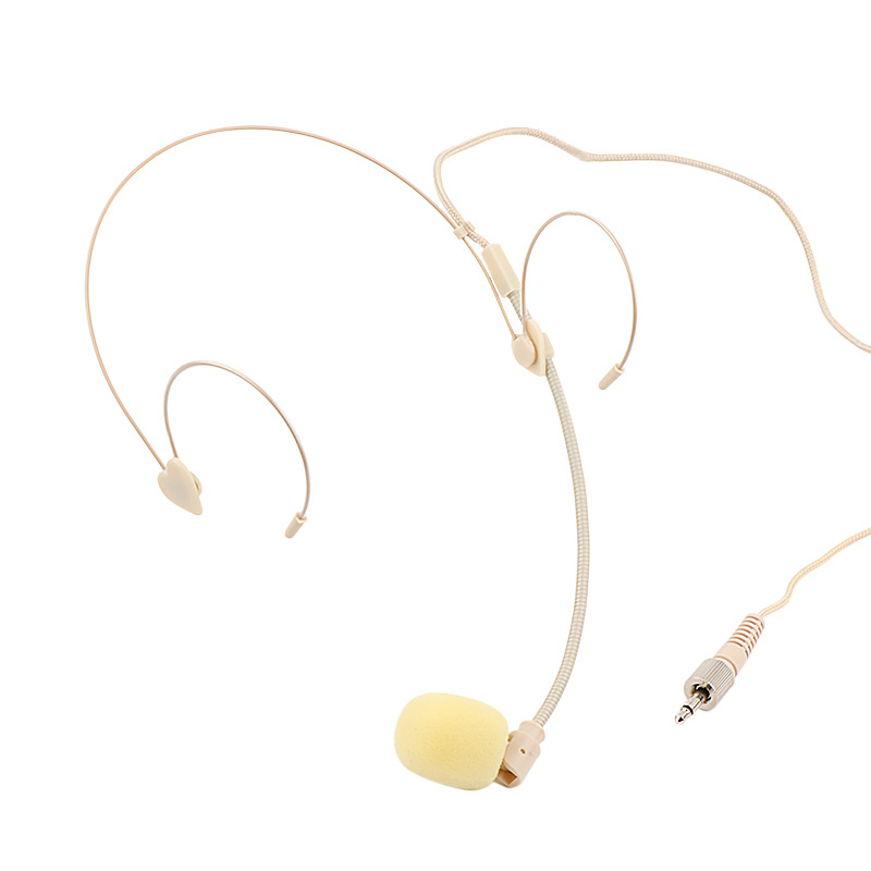 Жичен микрофон за глава с гарнитура, Junyin JY-529D; честотен диапазон 20 Hz–20 kHz; съотношение сигнал/шум ≥75 dB; дължина на кабела 1 m; номинална мощност 5 W