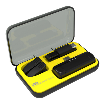 Лавалер микрофон D602 с вградена батерия 300–500 mAh, честотен диапазон 30 Hz–15 kHz, SNR под 60 dB, време за работа 1–3 ч., за излъчване на живо и заснемане