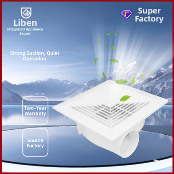 Ventilator de baie, puternic și silențios, tip plafon încorporat, montaj suspendat; 220V, 30W, 50Hz