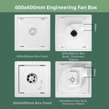 Ventilator de baie, puternic și silențios, tip plafon încorporat, montaj suspendat; 220V, 30W, 50Hz