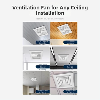 Ventilator de baie, puternic și silențios, tip plafon încorporat, montaj suspendat; 220V, 30W, 50Hz