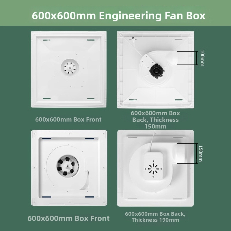 Ventilator de baie, puternic și silențios, tip plafon încorporat, montaj suspendat; 220V, 30W, 50Hz