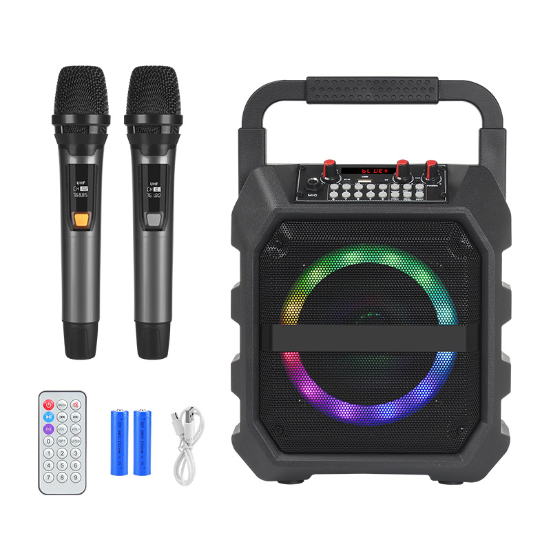 Bluetooth skaļrunis karaokei, pārnēsājams, 20–30W jauda, 2 kanāli, 100Hz–20kHz frekvenču diapazons, 6 stundu atskaņošana, Bluetooth 5.0