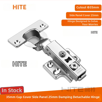 HITE szekrényajtó pánt, rozsdamentes acél, hidraulikus csillapítás, eltávolítható
