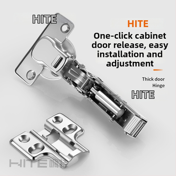 HITE szekrényajtó pánt, rozsdamentes acél, hidraulikus csillapítás, eltávolítható