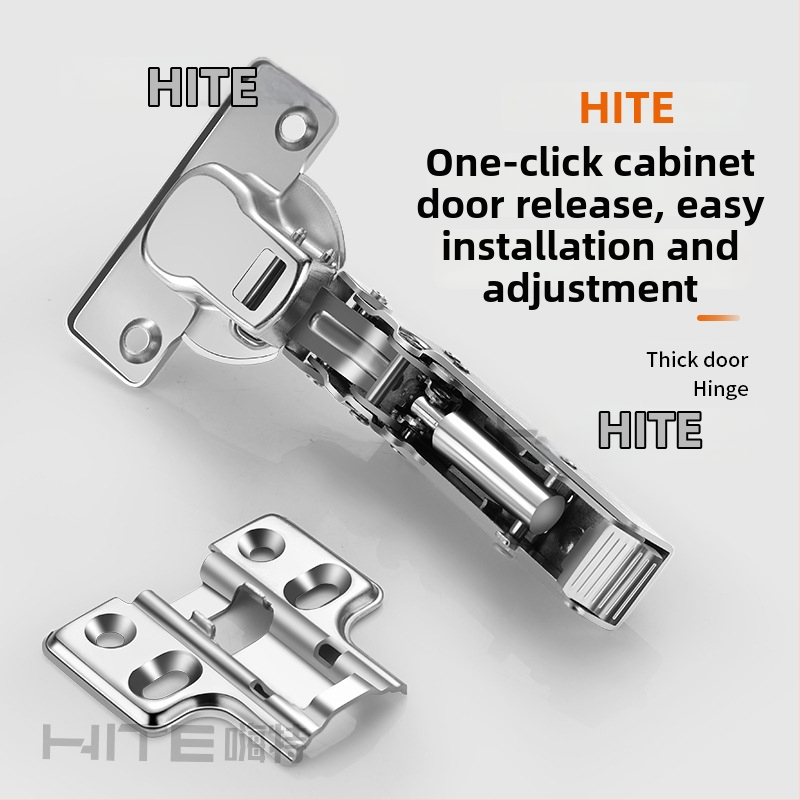 HITE spintos durų vyrius, nerūdijantis plienas, hidraulinis amortizavimas, atskiriamas