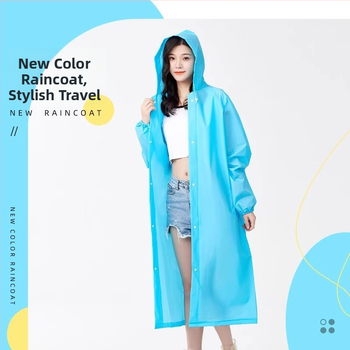 Ένα-κομμάτι αδιάβροχο Poncho για ενήλικες, EVA ύφασμα, παχύ, αδιάβροχο στρώμα με PE κόλλα