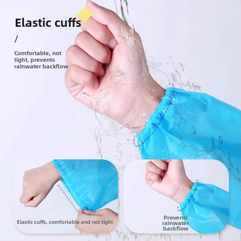 Ένα-κομμάτι αδιάβροχο Poncho για ενήλικες, EVA ύφασμα, παχύ, αδιάβροχο στρώμα με PE κόλλα