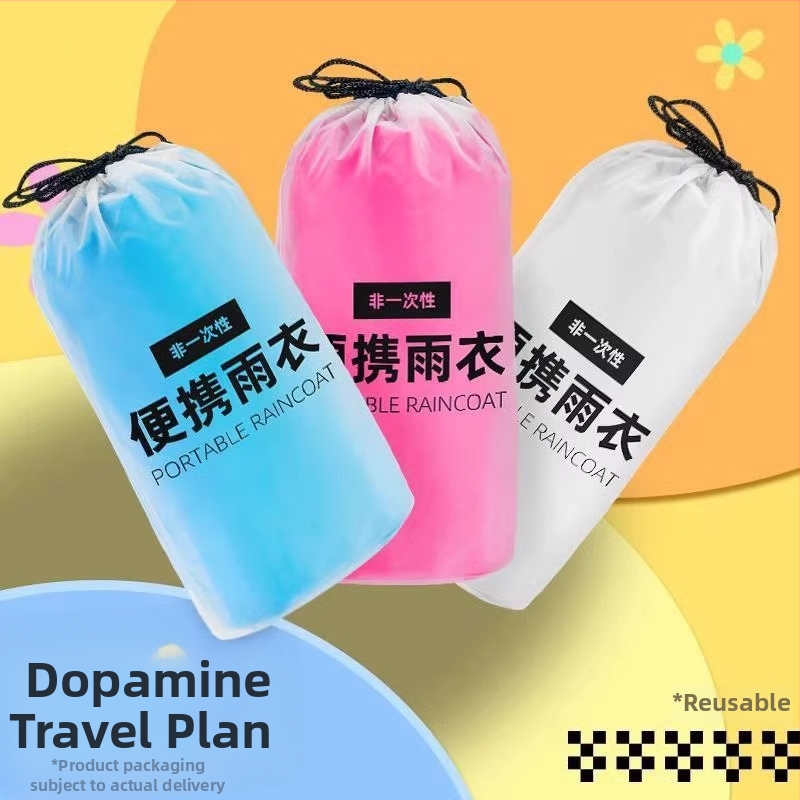 Ένα-κομμάτι αδιάβροχο Poncho για ενήλικες, EVA ύφασμα, παχύ, αδιάβροχο στρώμα με PE κόλλα