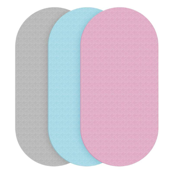 Jooga matt, 6 mm paksus, ühetooniline jalajälje mustriga