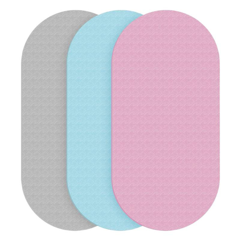 Jooga matt, 6 mm paksus, ühetooniline jalajälje mustriga