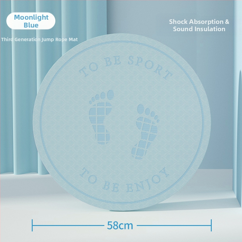 Jooga matt, 6 mm paksus, ühetooniline jalajälje mustriga