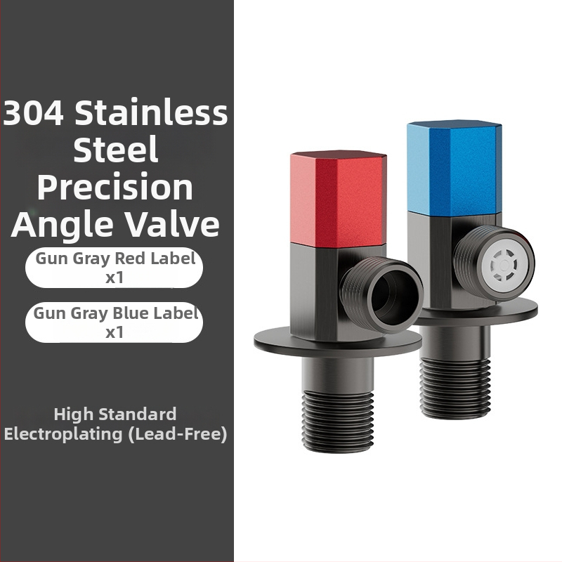 Roostevabast terasest nurga ventiil, sisseehitatud paigaldus, tööpinge 1,0 MPa, 1/2-tollised ühendused, universaalne külm- ja kuumale veele