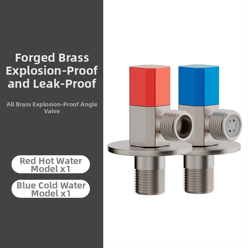 Roostevabast terasest nurga ventiil, sisseehitatud paigaldus, tööpinge 1,0 MPa, 1/2-tollised ühendused, universaalne külm- ja kuumale veele