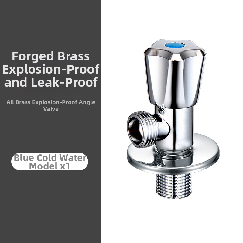 Roostevabast terasest nurga ventiil, sisseehitatud paigaldus, tööpinge 1,0 MPa, 1/2-tollised ühendused, universaalne külm- ja kuumale veele