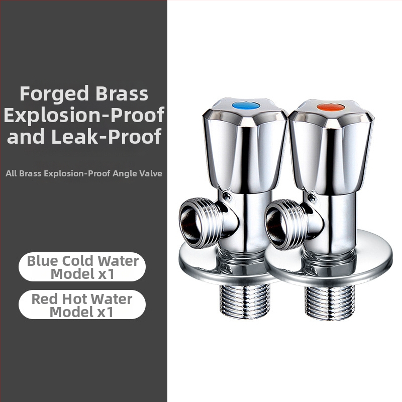 Roostevabast terasest nurga ventiil, sisseehitatud paigaldus, tööpinge 1,0 MPa, 1/2-tollised ühendused, universaalne külm- ja kuumale veele