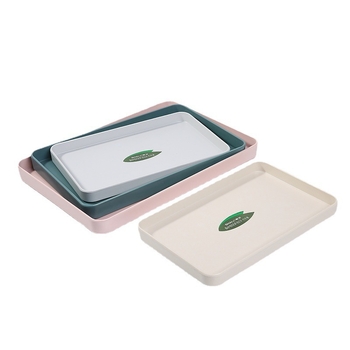 Πιατέλα Nordic στυλ από μελαμίνη, τετράγωνο σχήμα, εκτύπωση λογότυπου και παραμετροποίηση