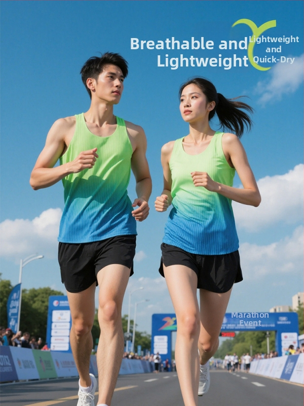 Unisex skriešanas vestes – ātri žūstošs, elpojošs, 90% poliesters, piemērots vasarai, pavasarim un rudenim