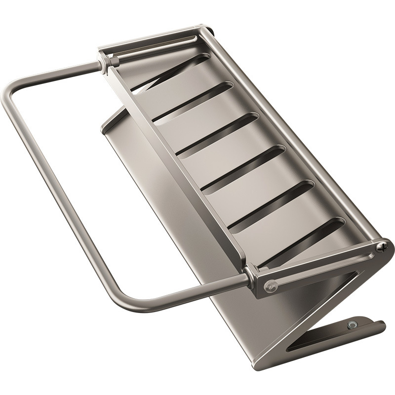 Sieninis virtuvės plovimo kriauklės laikiklis su nutekėjimu ir kempinės laikikliu, Dimo prekės ženklas, modelis GJQ939, medžiaga anglies plienas + ABS, daugiafunkcinis, be įrengimo