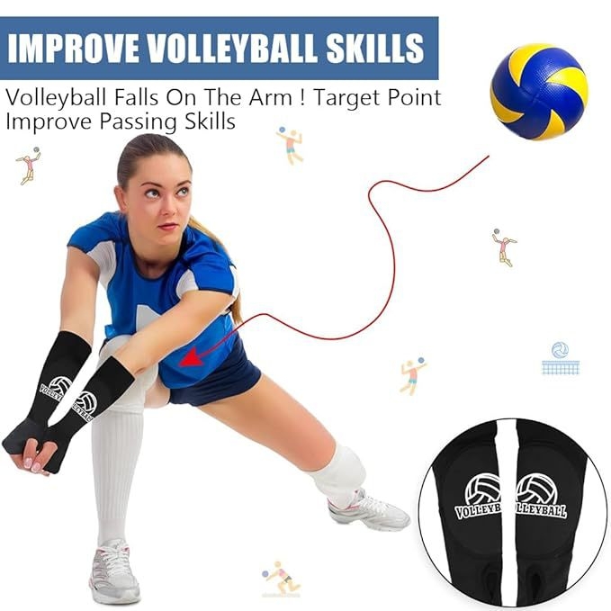 Wolf King protecții pentru cot din nailon pentru volei – pachet unic, protecție cot pentru antrenament