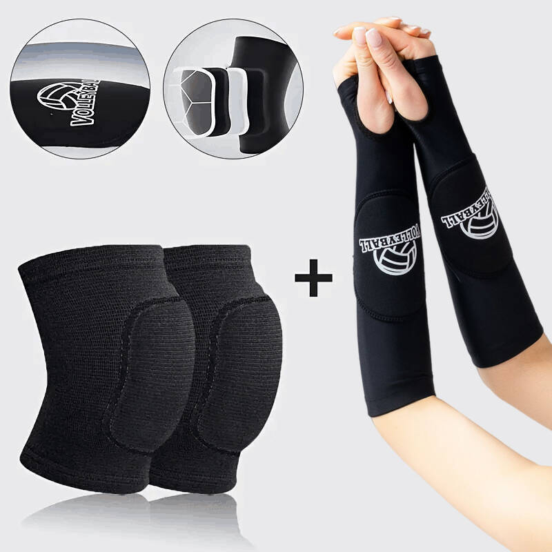 Wolf King protecții pentru cot din nailon pentru volei – pachet unic, protecție cot pentru antrenament