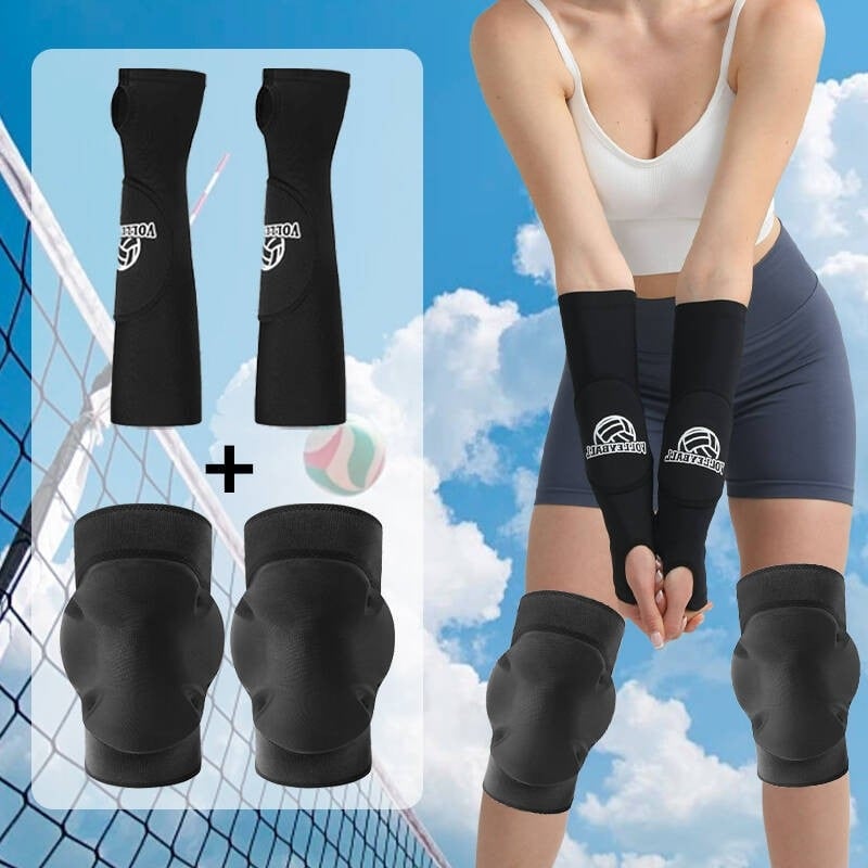 Wolf King protecții pentru cot din nailon pentru volei – pachet unic, protecție cot pentru antrenament