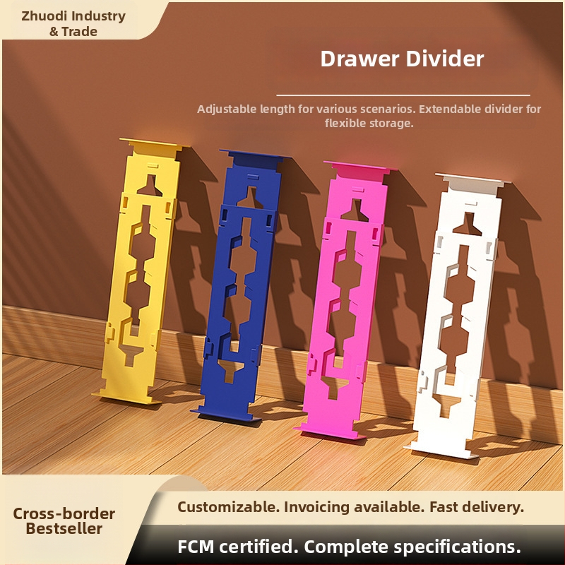 Paplašināms atdalītājs atvilktnei – horizontāla un vertikāla dubultā izmantošana, PP materiāls, 1 kārta, galda tipa uzstādīšana