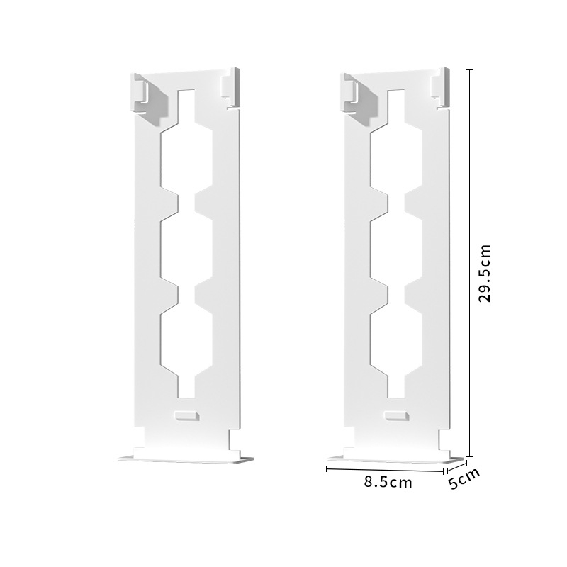 Разширяем разделител за чекмеджета за шкаф – хоризонтално и вертикално използване, PP материал, 1 слой, настолен монтаж