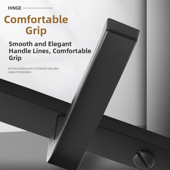 Duru užraktas rankena – modelis Narrow side door lock, medžiaga: aliuminis ir geležis, tipas: rankinė užraktas, taikymas: tualetas, stilius: šiuolaikinis minimalistinis