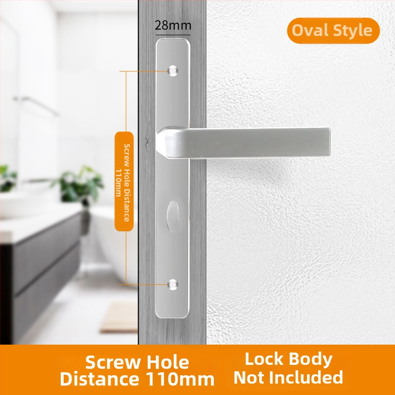 Duru užraktas rankena – modelis Narrow side door lock, medžiaga: aliuminis ir geležis, tipas: rankinė užraktas, taikymas: tualetas, stilius: šiuolaikinis minimalistinis