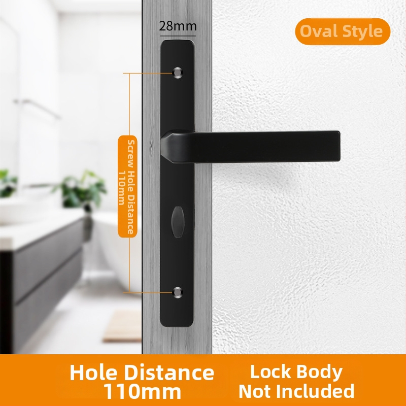 Duru užraktas rankena – modelis Narrow side door lock, medžiaga: aliuminis ir geležis, tipas: rankinė užraktas, taikymas: tualetas, stilius: šiuolaikinis minimalistinis