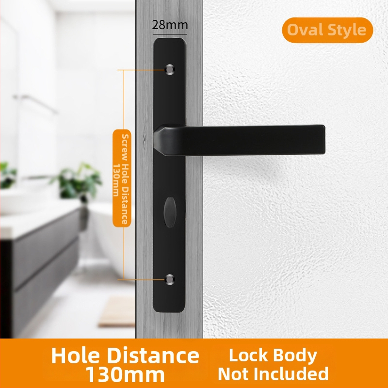 Duru užraktas rankena – modelis Narrow side door lock, medžiaga: aliuminis ir geležis, tipas: rankinė užraktas, taikymas: tualetas, stilius: šiuolaikinis minimalistinis