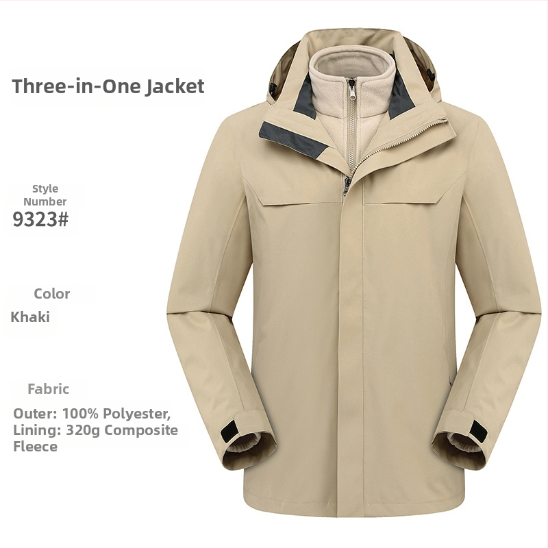 Išorinis drabužis: 3-1 žiemos vandeniui atspari striukė su fliso įdėklu ir gobtuvu, unisex (žiema, vandeniui atsparus, fliso įdėklas, gobtuvas)