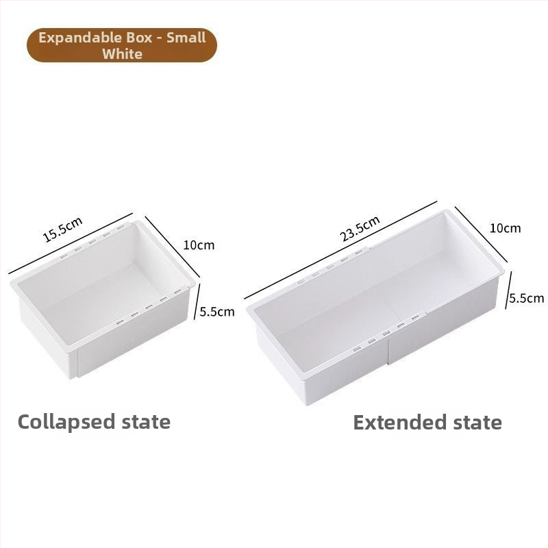 Telescopiline sahtlorganisaator – PP, jaapani stiil, laua peal paigaldus, 1 kiht, suur maht, sobib köögile, töölauale ja vannituppa