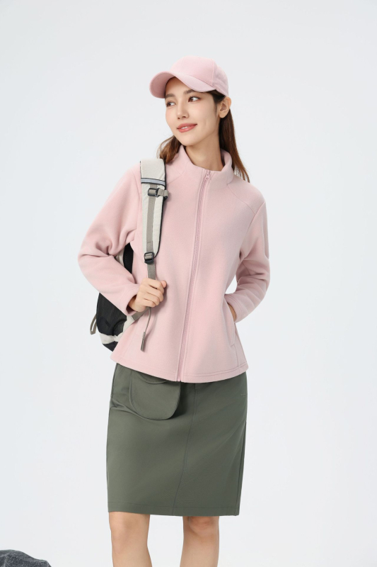 Fleece džemperio kardiganas be gobtuvo, vidinė fliso apdaila, tinkamas žiemai ir rudeniui